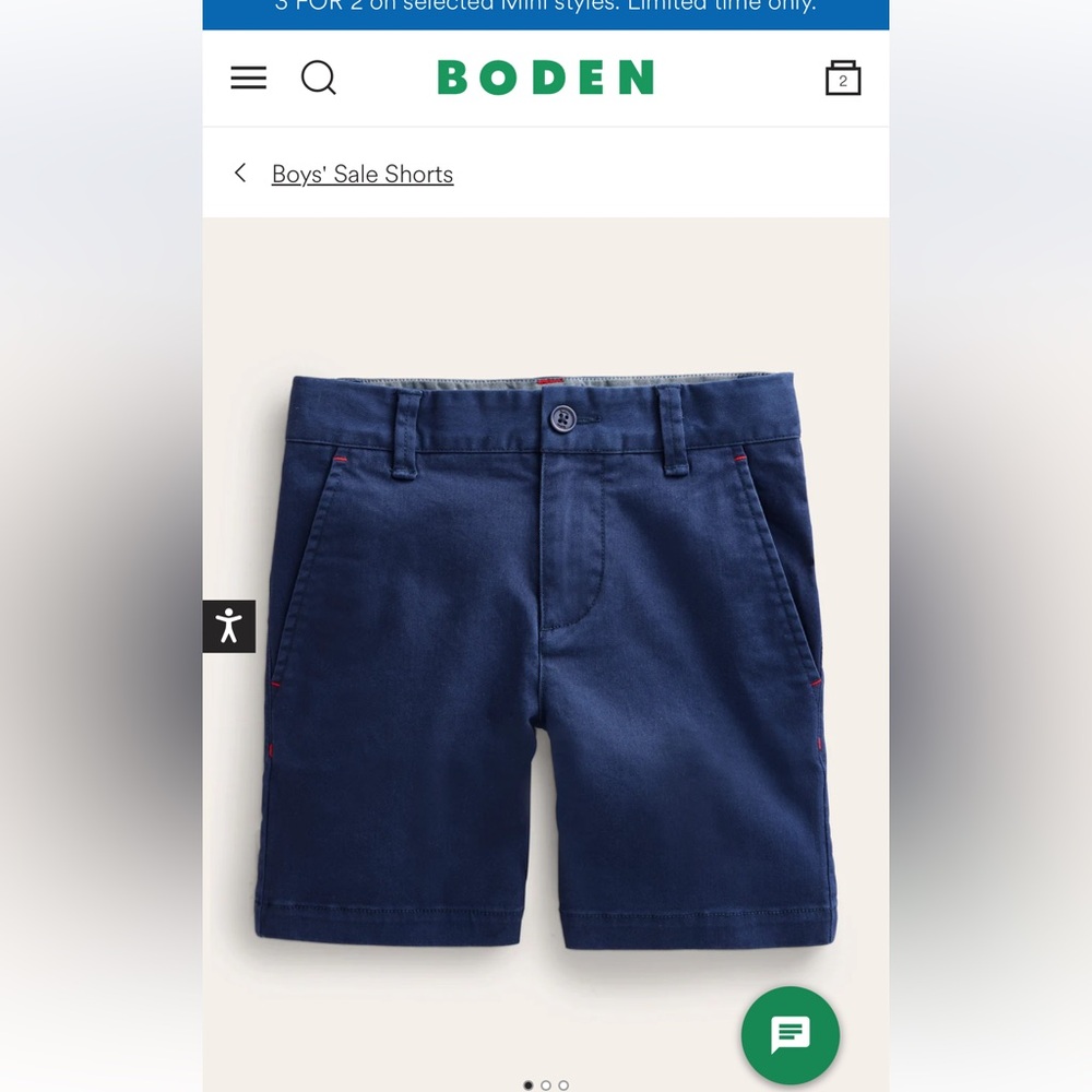 NWT Boden Blue Boys' Shorts